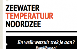 temperatuur noordzee infographic