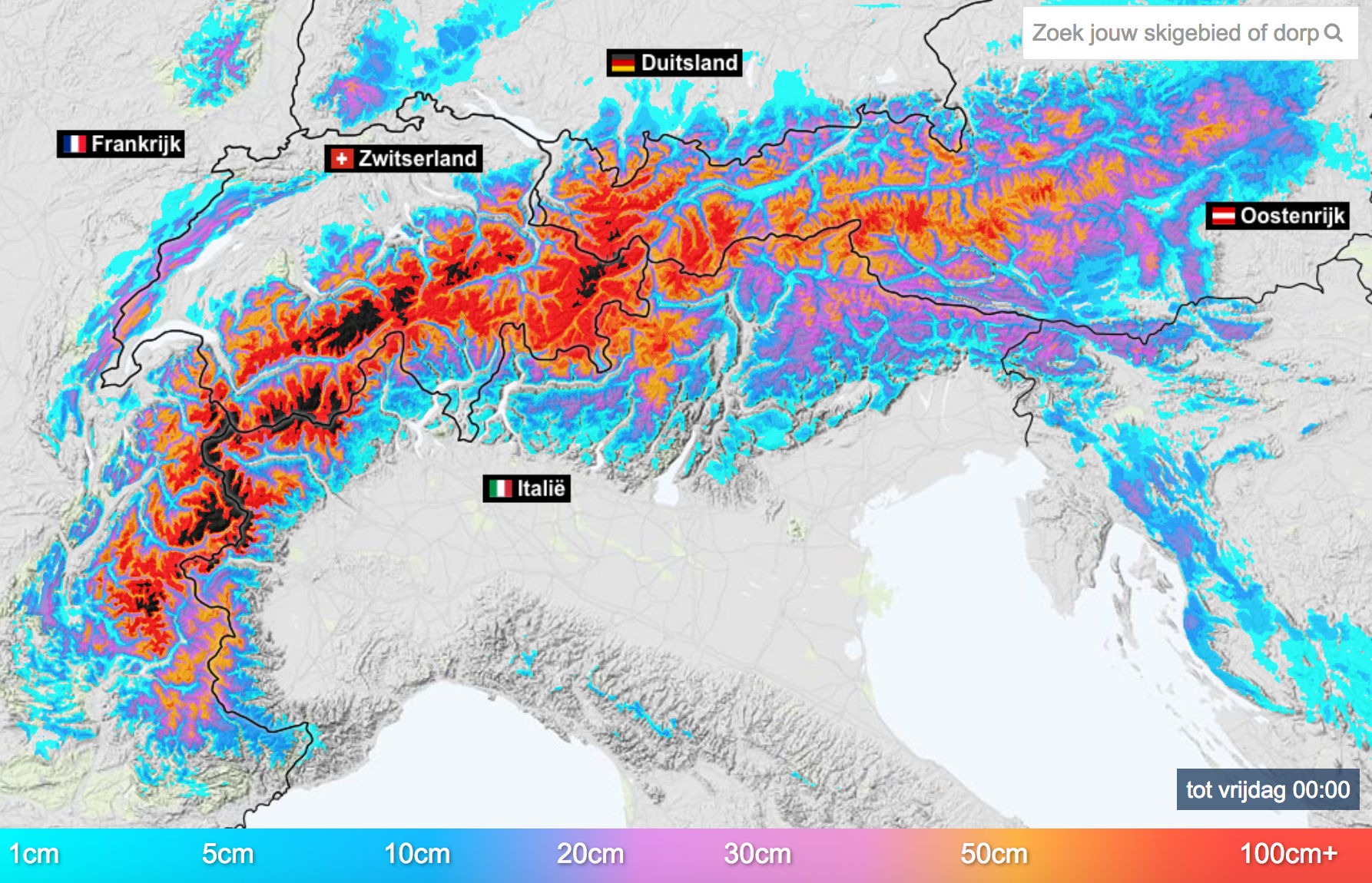 historische sneeuwval