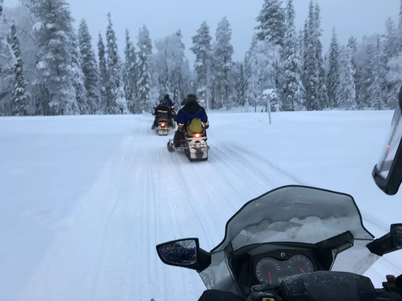 snow scooter lapland