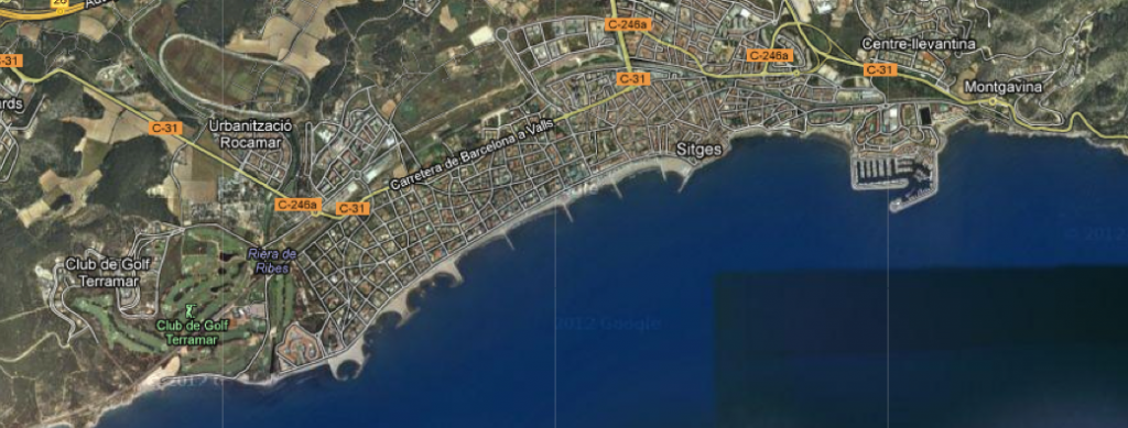 surfen bij Sitges