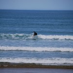 Lekkere kleine golven bij Les Dunes
