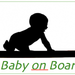 sticker baby on board autosticker surfboard