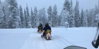 snow scooter lapland