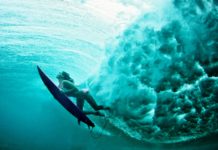 surfing and freediving