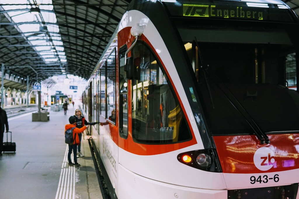 met de trein naar Engelberg