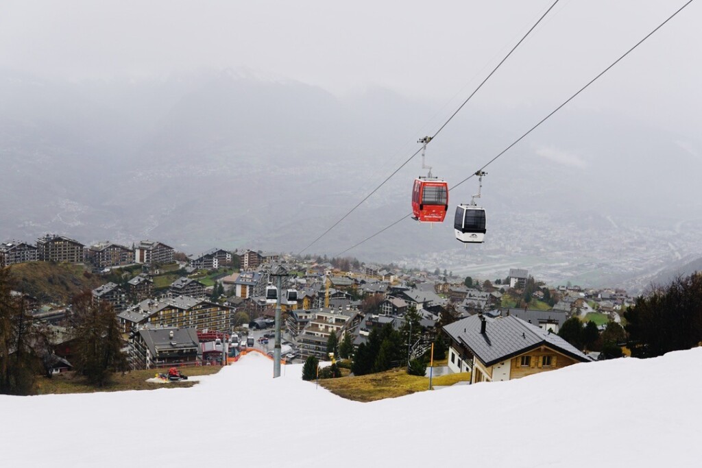 haute nendaz in de regen