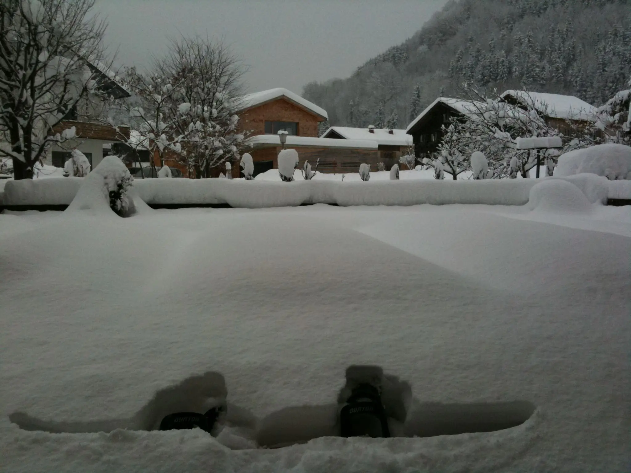 Poedersneeuw in Damüls