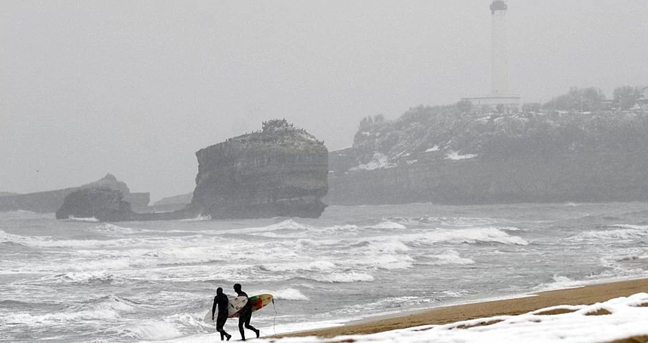 sneeuw stranden frankrijk