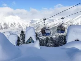 sneeuw in alpen
