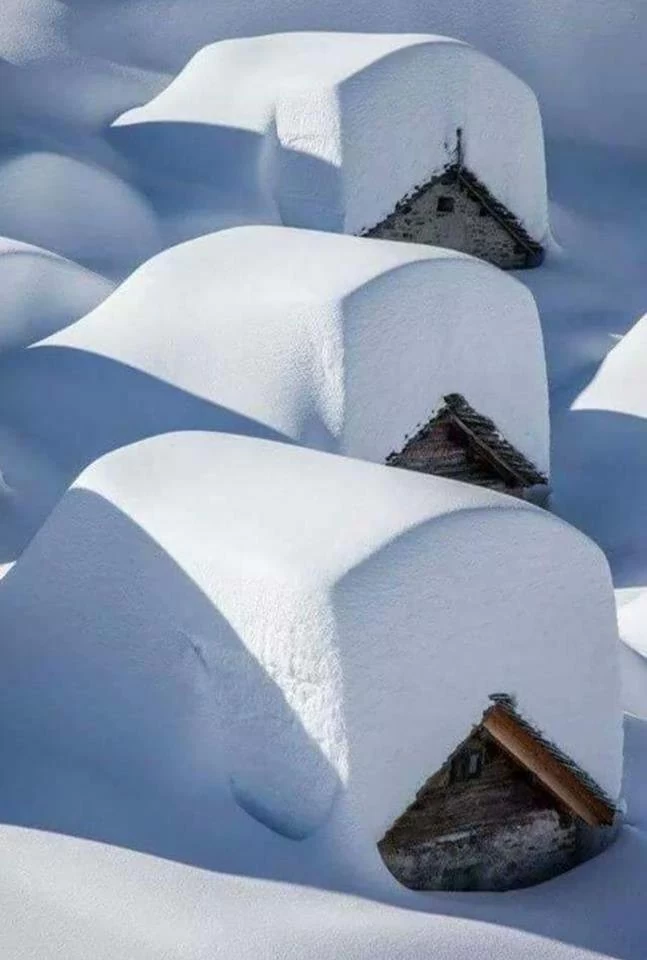 sneeuw op daken