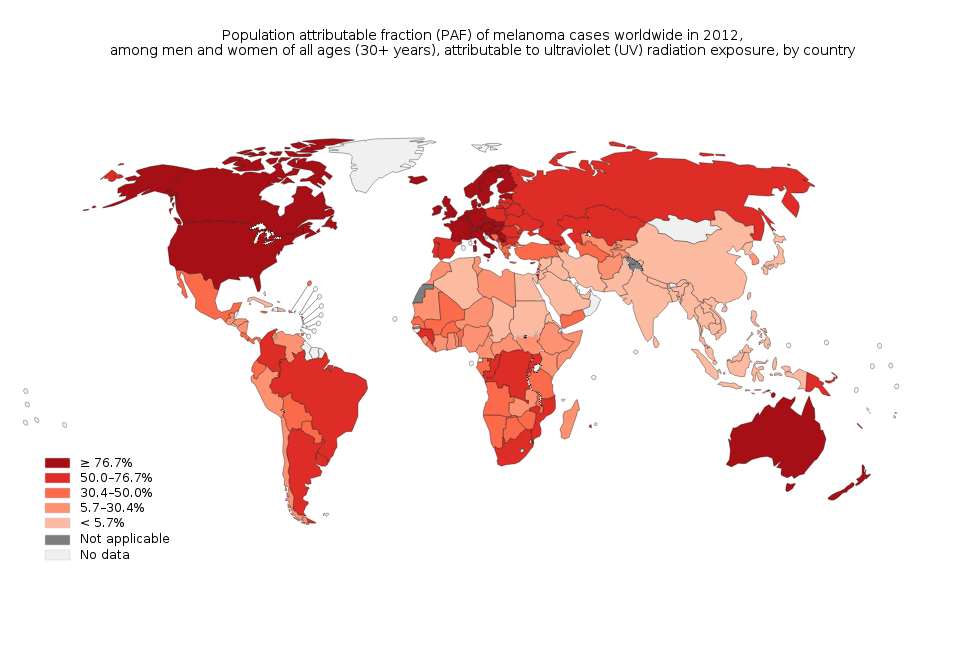 skin cancer around the world